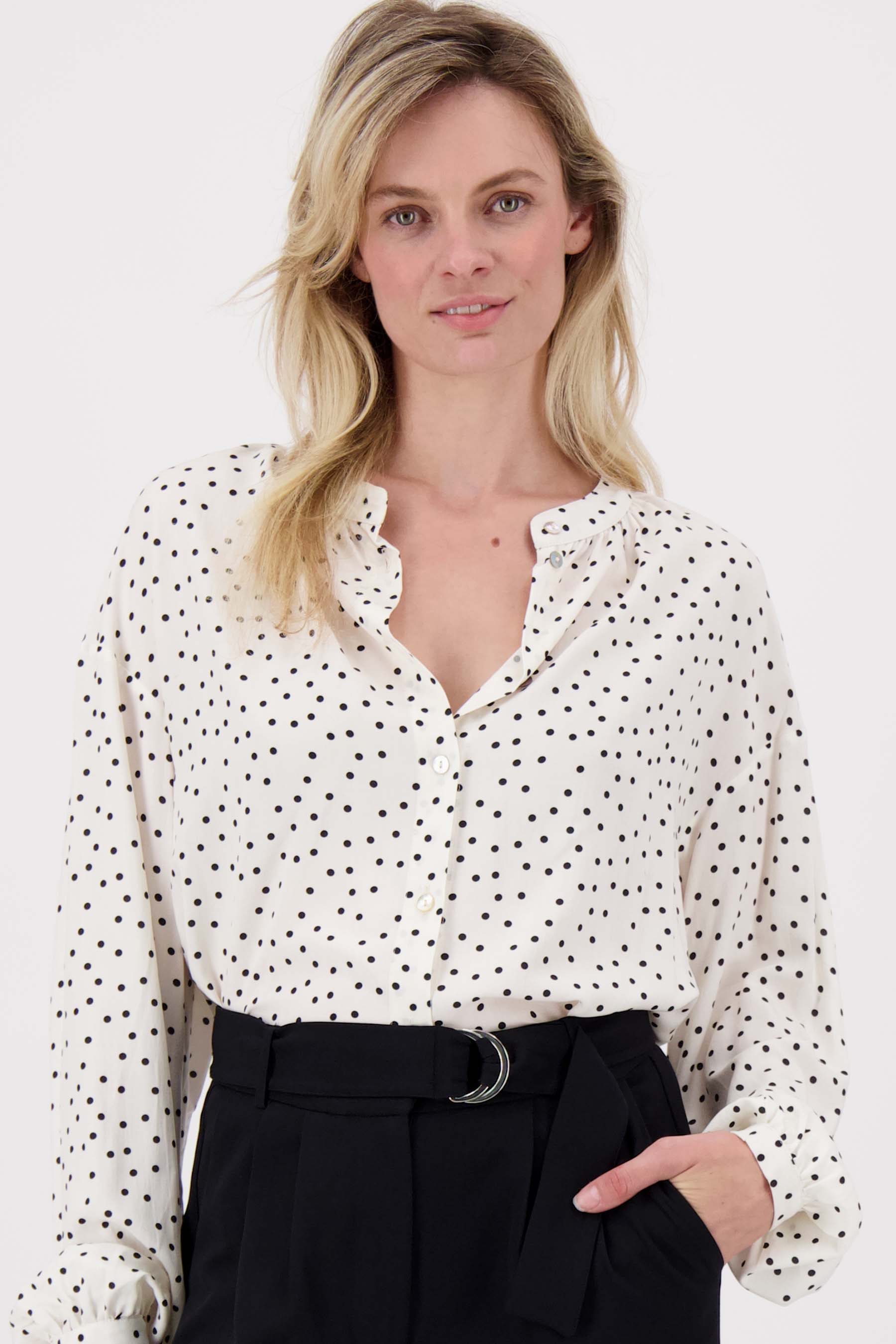 polkadot blouse