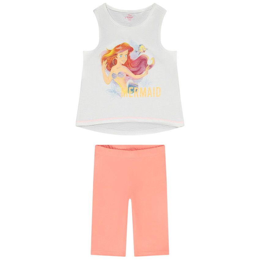 Ensemble 2 pièces La Petite Sirène Disney pour fille - Blanc