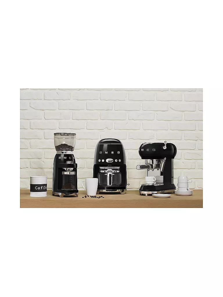 SMEG Kaffeemühle 50s Retro Style Schwarz CGF01BLEU schwarz