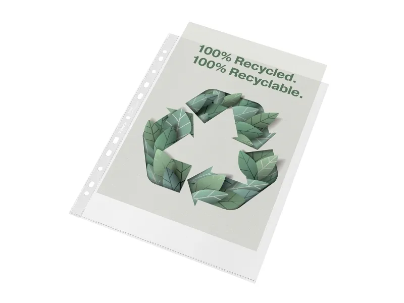 Lomme Esselte A4  Recycled 100my PP - (50 stk.)