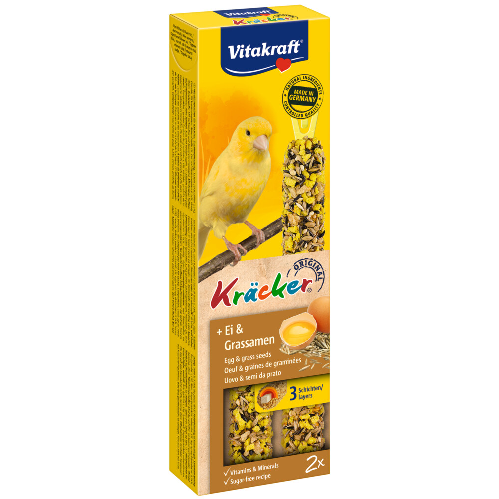 Vitakraft Kanarie Kracker Ei - Graszaad2 stuks
