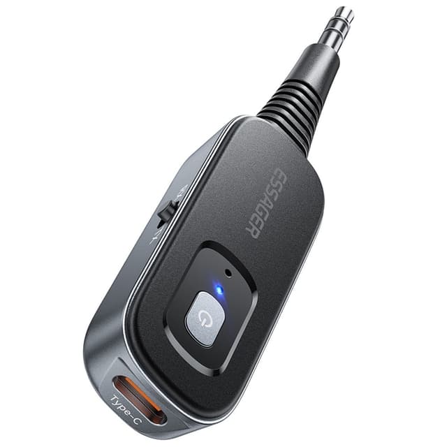 Bilstereo Bluetooth-sendermodtager 3,5 mm Aux-adapter til højttalerforstærker