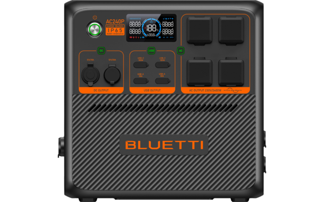 Bluetti AC240P tragbare Powerstation mit WLAN / Bluetooth 2400 W