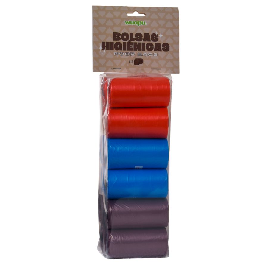WUAPU 12 ROLOS DE SACOS HIGIÊNICOS MISTOS