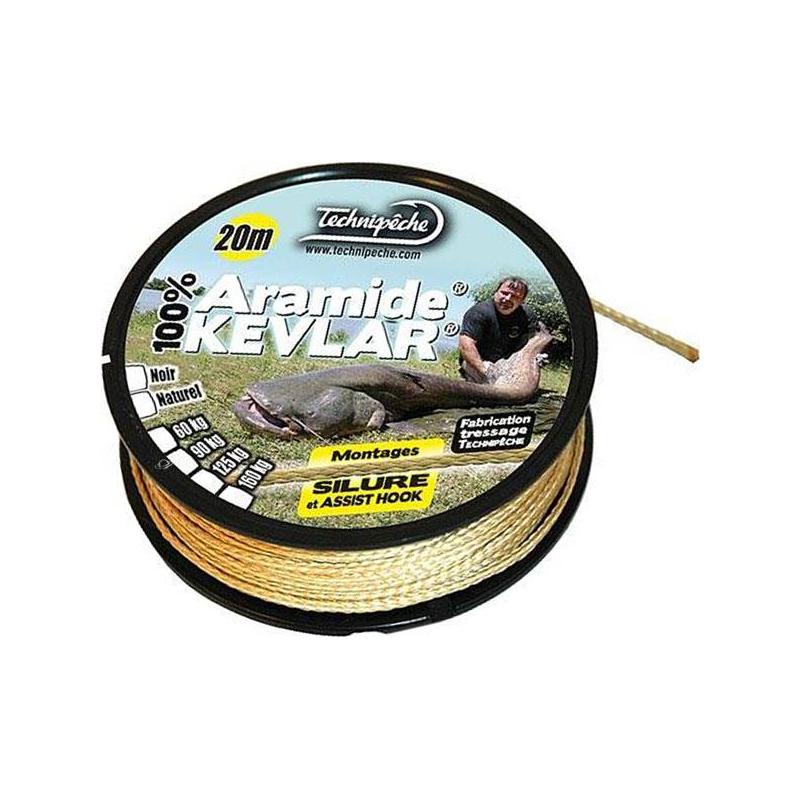 Tresse A Bas De Ligne Technipêche Kevlar Silure - Naturel