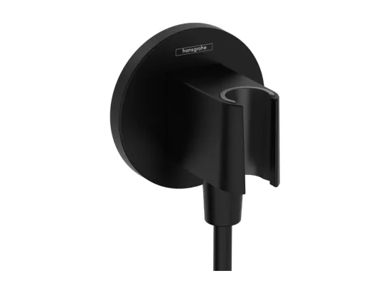 Support pommeau de douche HANSGROHE FixFit S noir mat