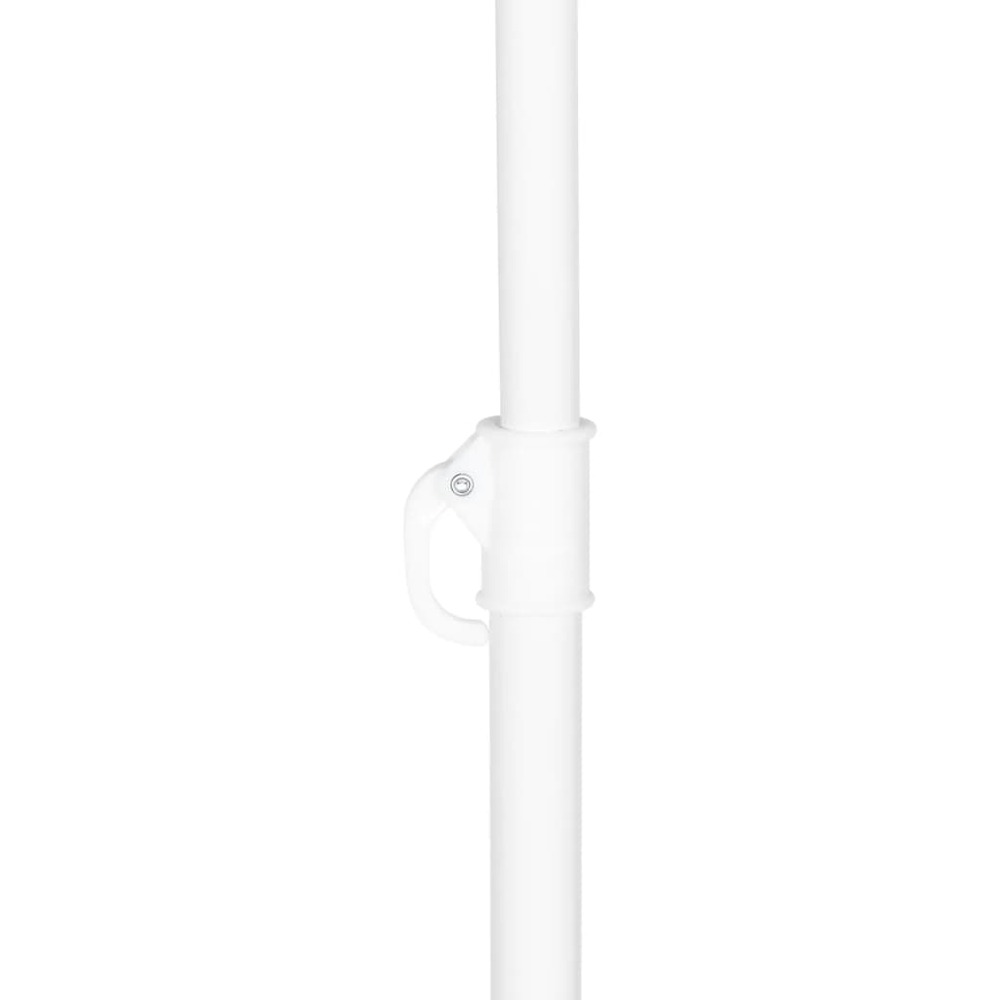 Parasol mobilier de jardin de plage avec parois latérales 215 cm bleu