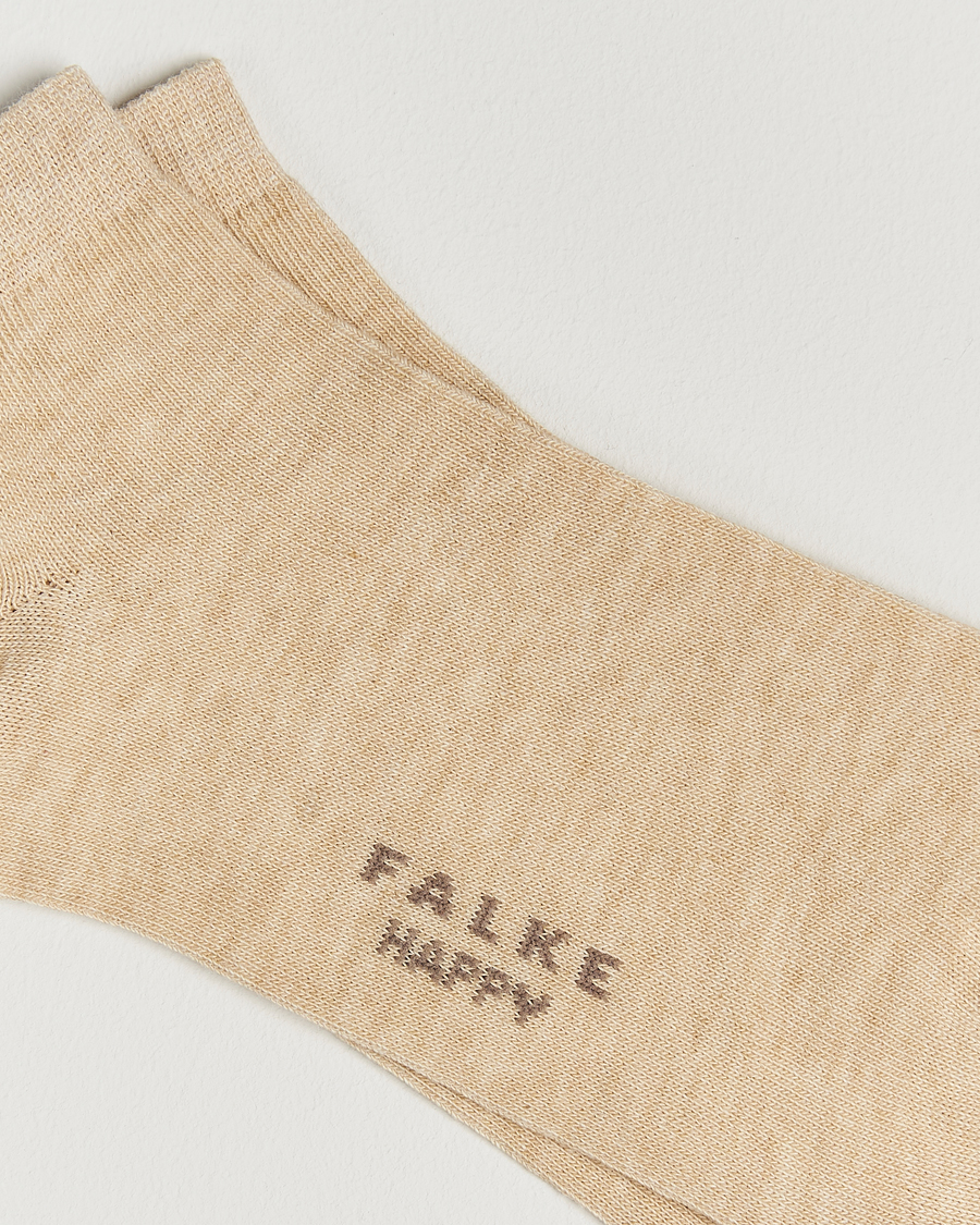 Falke Happy 2-Pack Cotton Sneaker Socks Sand Melange
