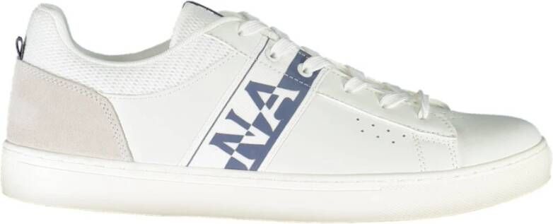 Napapijri Witte Polyester Sneaker met Veters en Logo White Heren