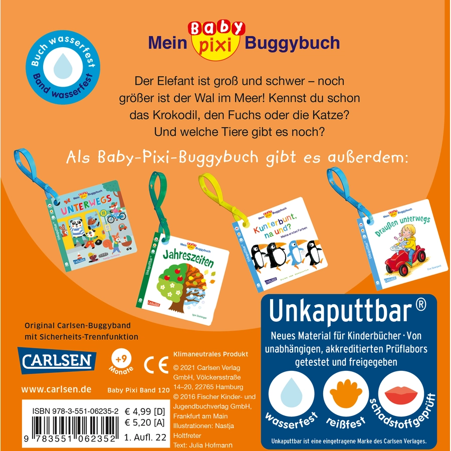 CARLSEN Mein Baby Pixi Buggybuch 120: Mein erstes Tierbuch