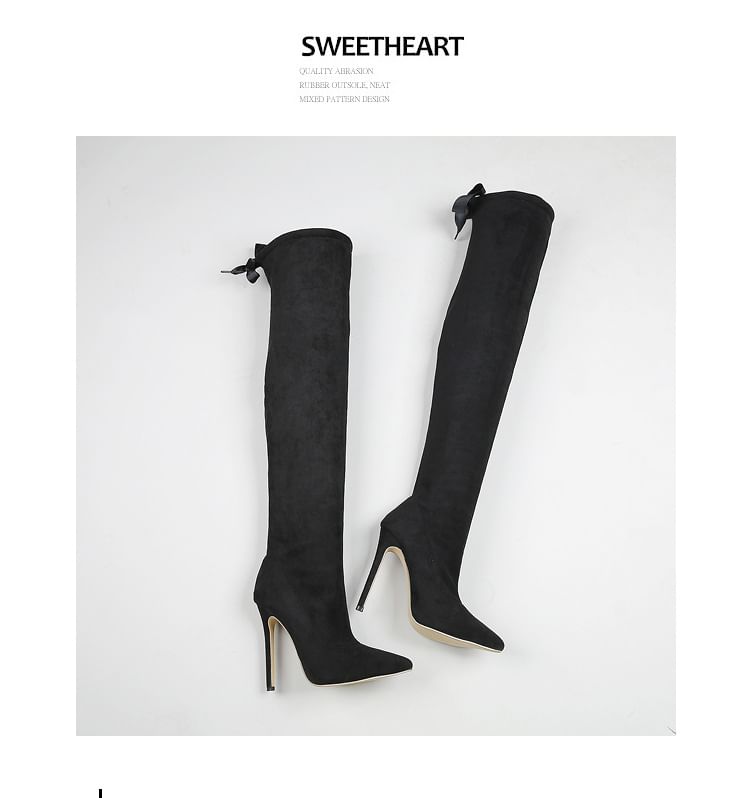 Niuna - Puntige stilettopumps tot over de knie