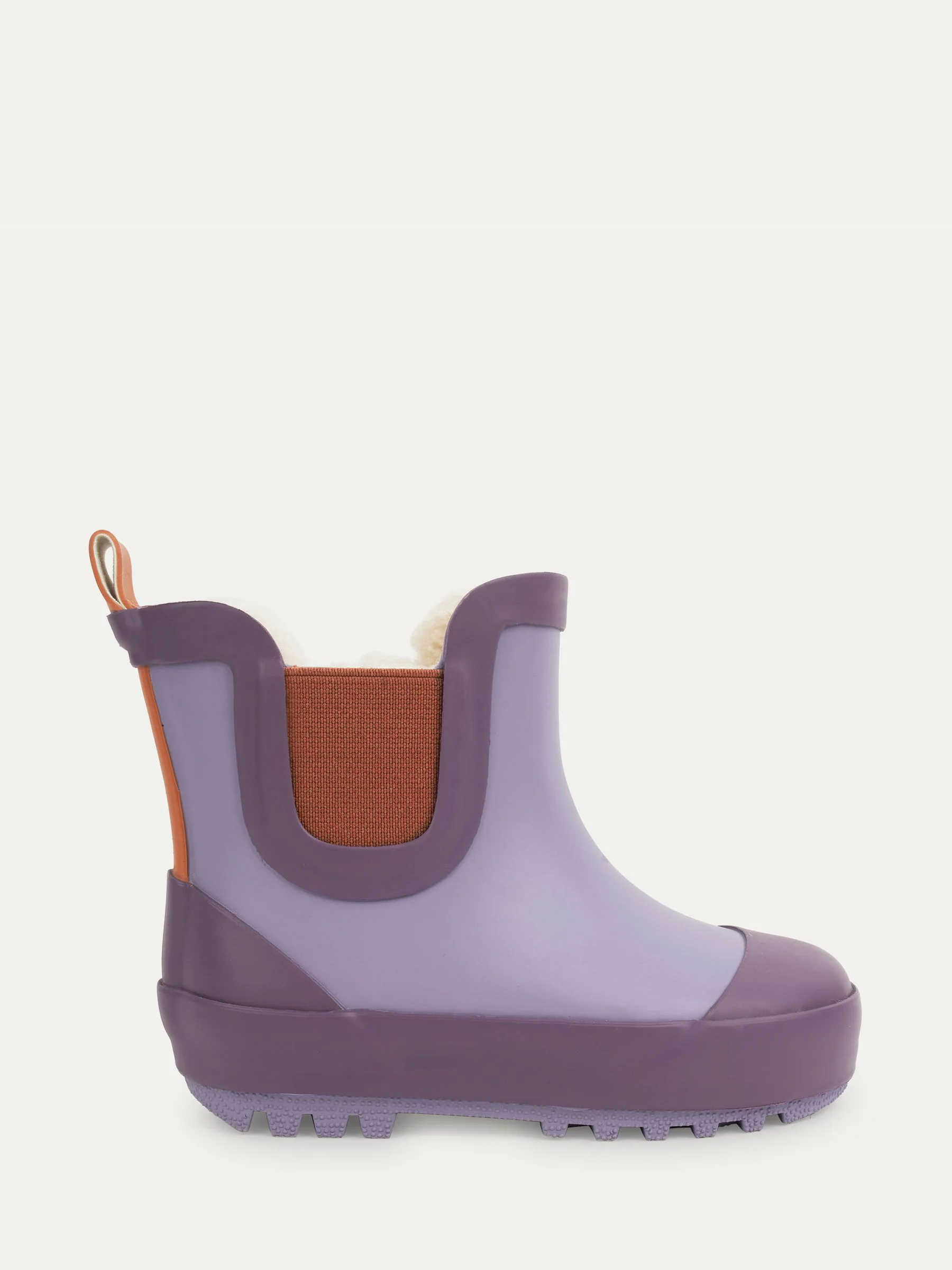 Paars - KIDLY By MORI Cosy Fleece Lined Short Wellies