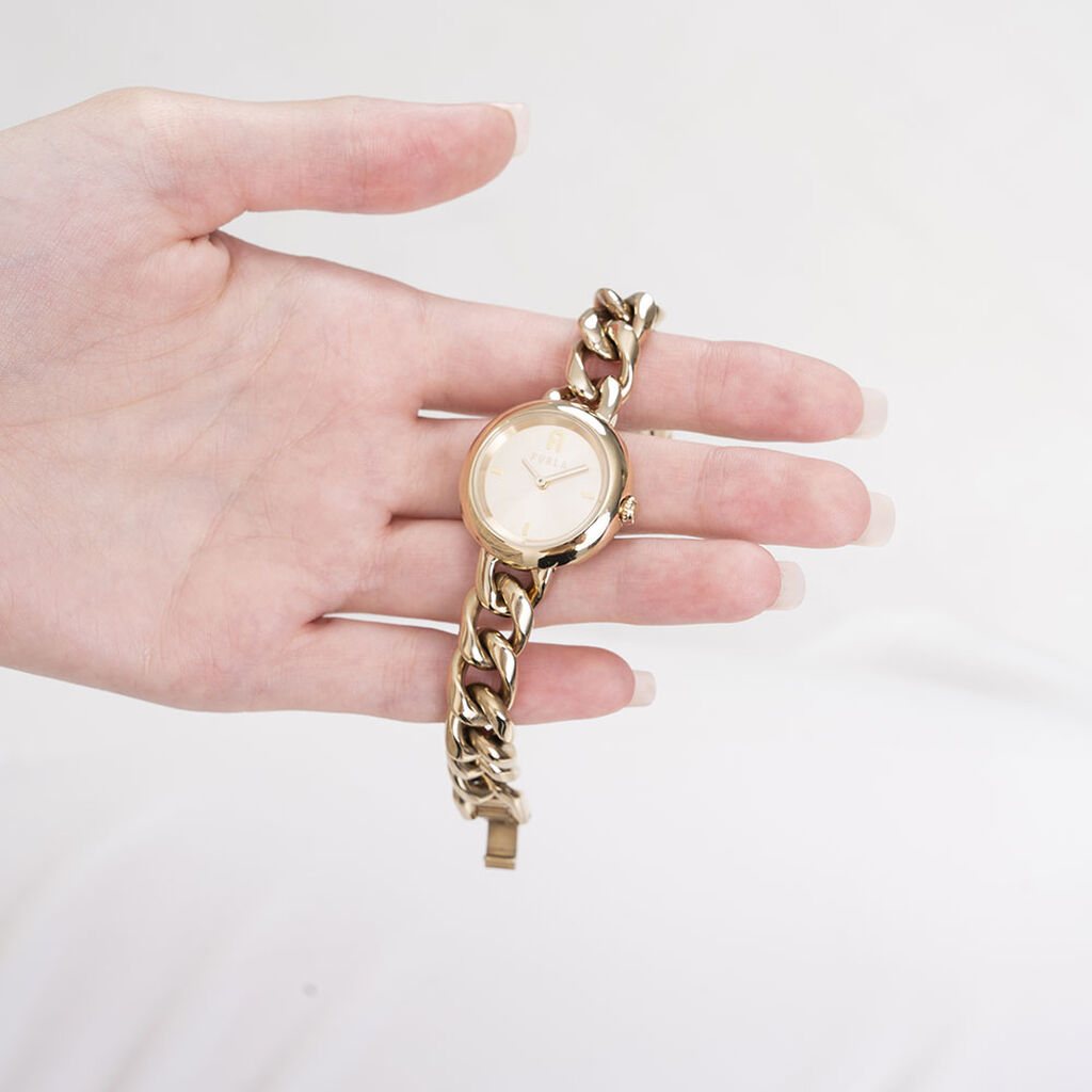 Montre Furla Chain Round Doré