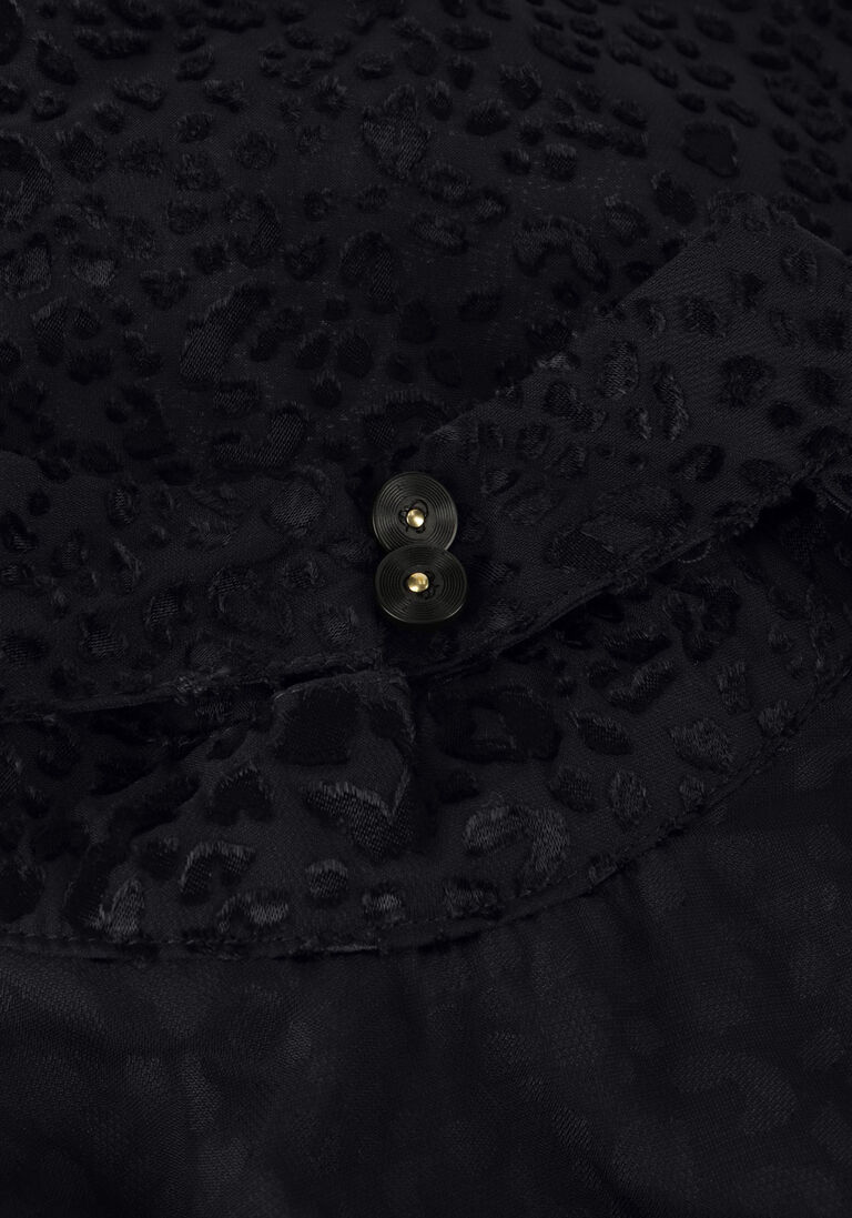 SCOTCH & SODA blauwe scotch & soda blouse mock neck top with open back detail