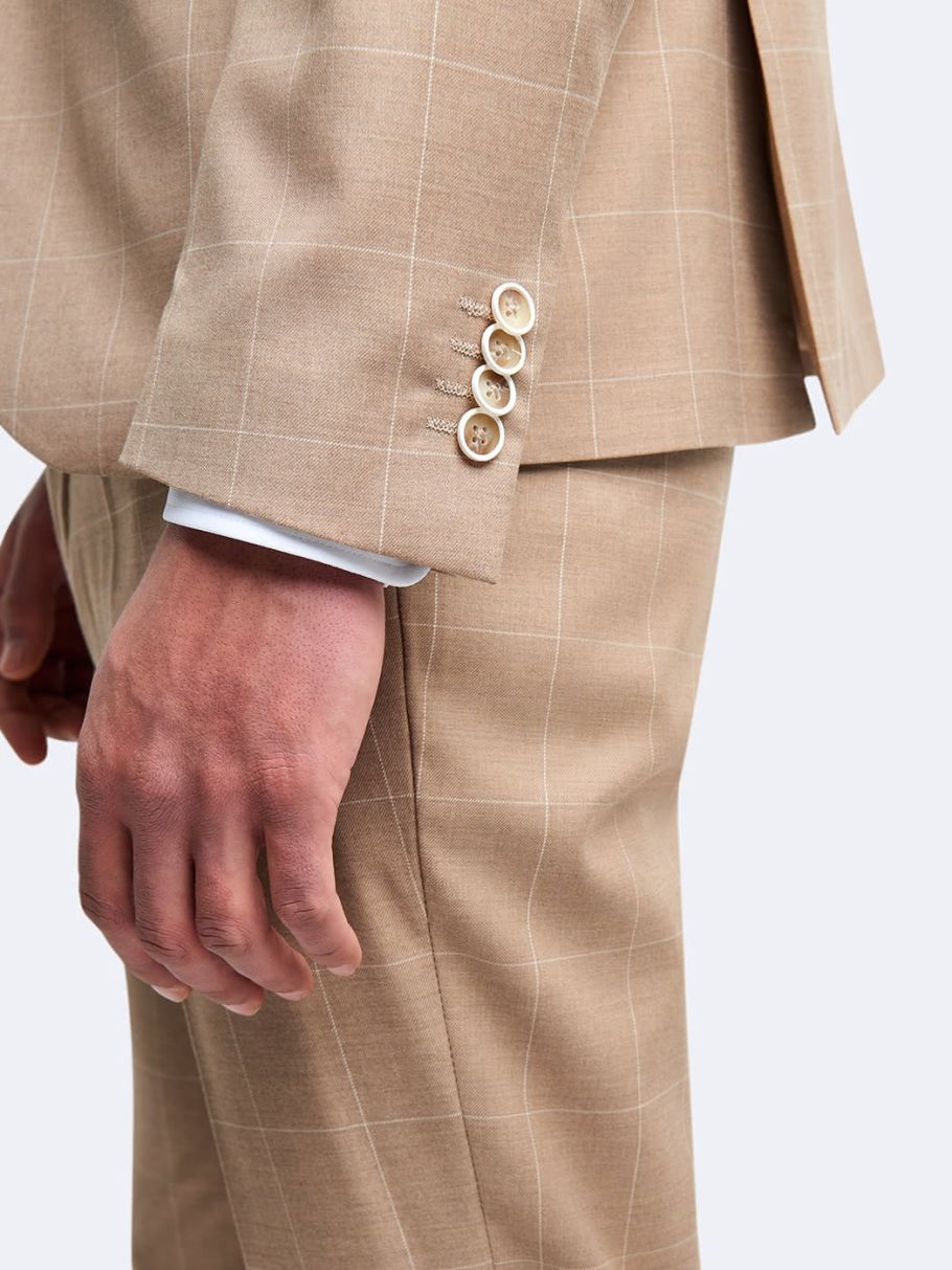 Veste coordonnable slim à carreaux