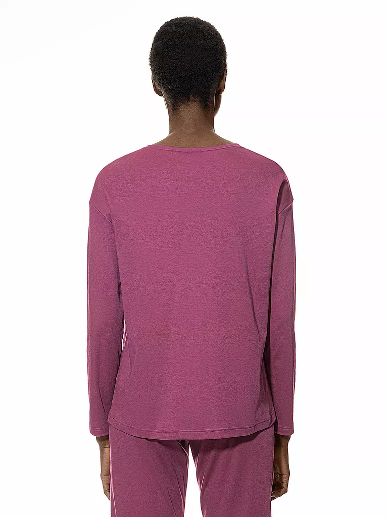 MEY Pyjamashirt  dunkelrot