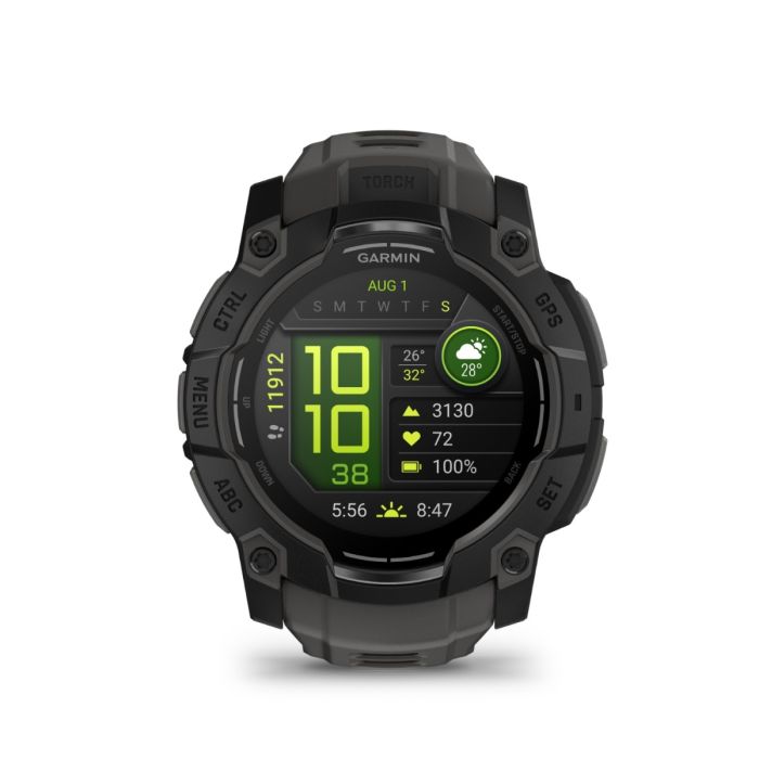 Garmin Unisex Ure Instinct 3 - 50 mm AMOLED Sort