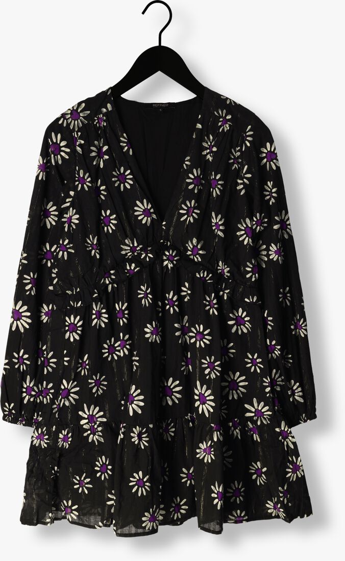 REFINED DEPARTMENT zwarte refined department mini jurk monica