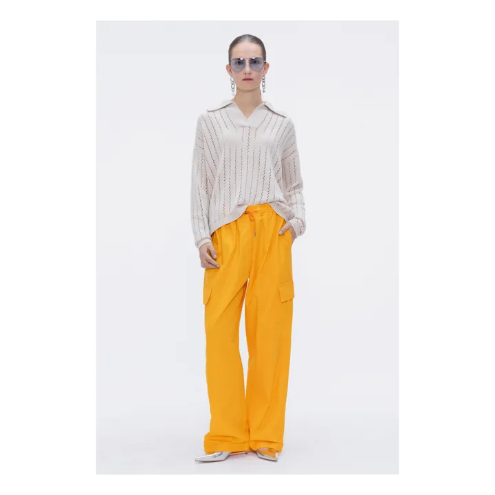 Our Sister Pull Polo Percy Lin et Coton | Sable