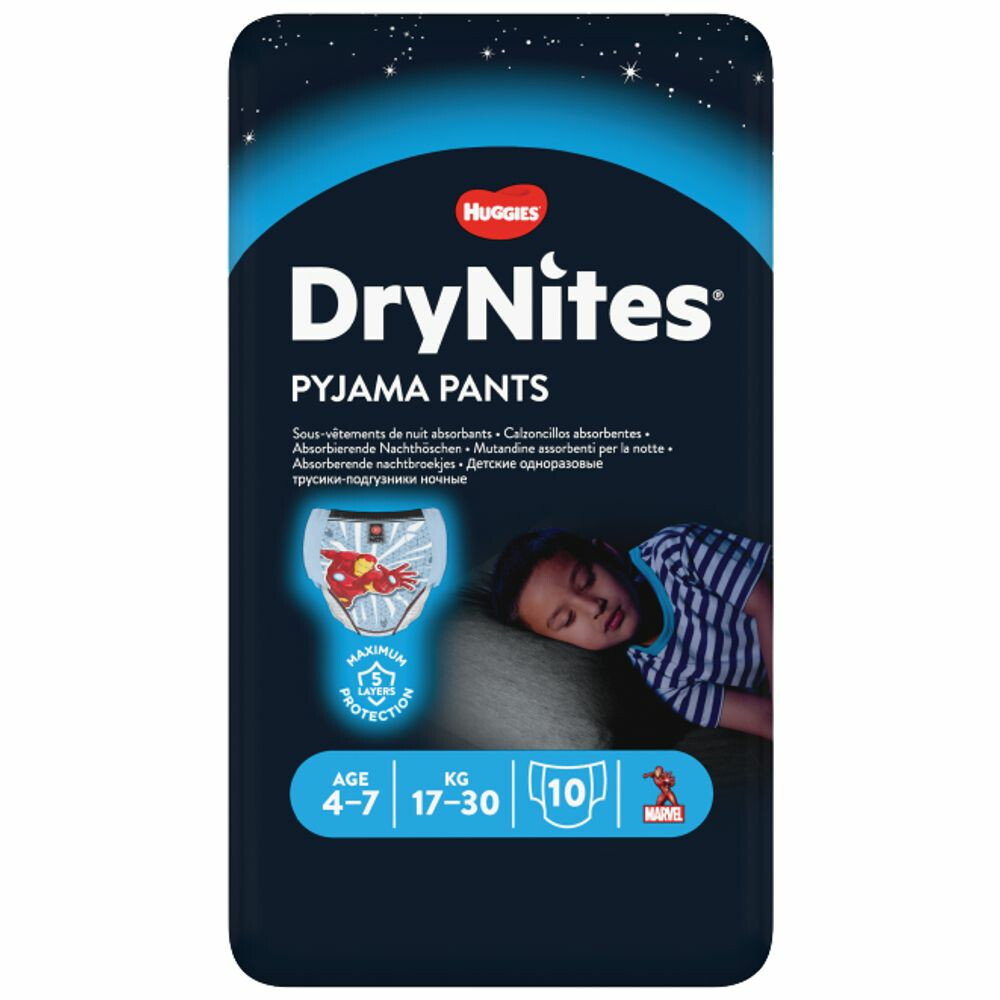 DryNites Absorberende Luierbroekjes Boy 4-7 jaar10 stuks
