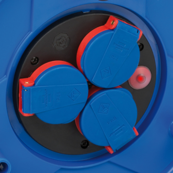 Brennenstuhl Garant kabelhaspel IP44 3-voudig, 40 Meter blauw