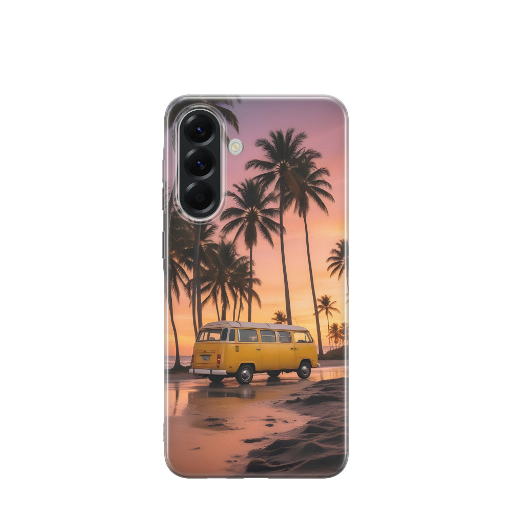 Samsung Galaxy A56 Gummi Hülle Sommer Urlaub - Lila-Violett