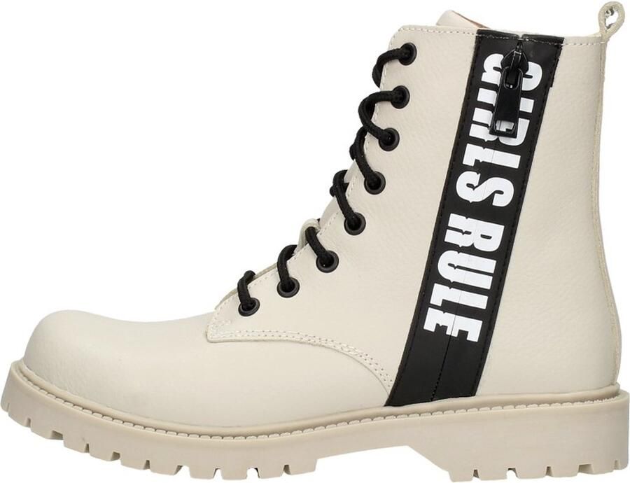Sub55 Veterschoen hoog Veterschoen hoog Gebroken wit