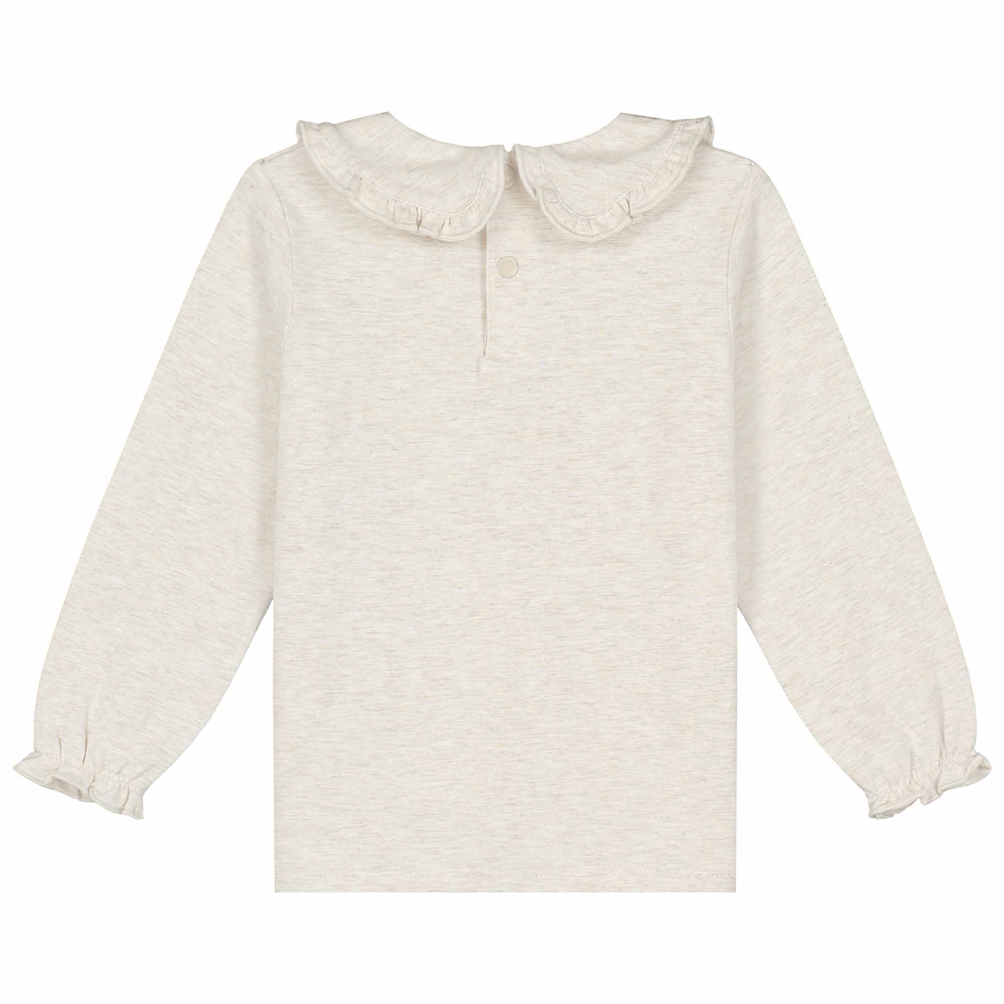 Sweet petit baby shirt Manou lange mouwen effen wit