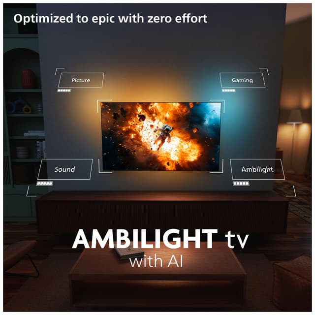 Philips 77” OLED760 4K OLED Smart TV (2025)