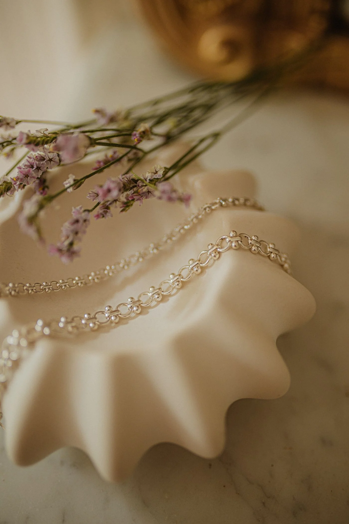 HÉBÉ - Maxi bracelet doré à l'or fin | Argent