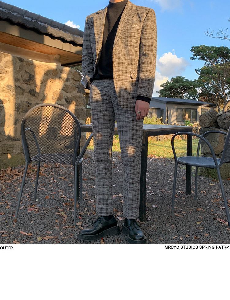 MRCYC - Geruite blazer / pantalon