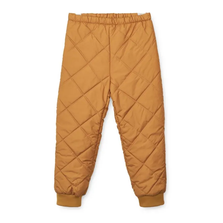 Liewood Veste + Jogger Matières Recyclées Matelassé Pêches Anniston | Ecru