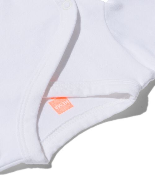 body croisé en coton biologique stretch - 2 pièces blanc
