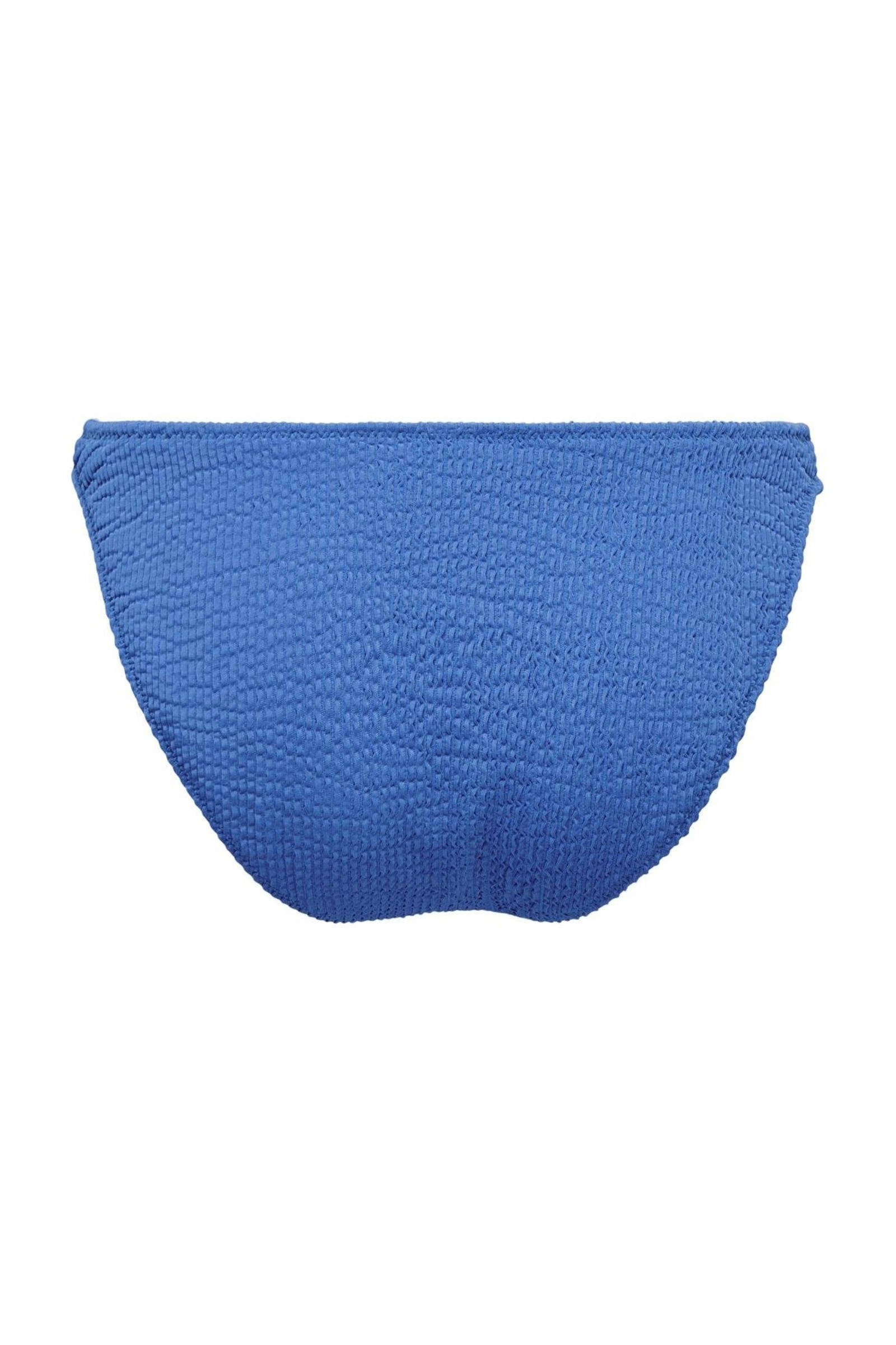 ONLY bikinibroekje ONLTROPEZ met textuur blauw