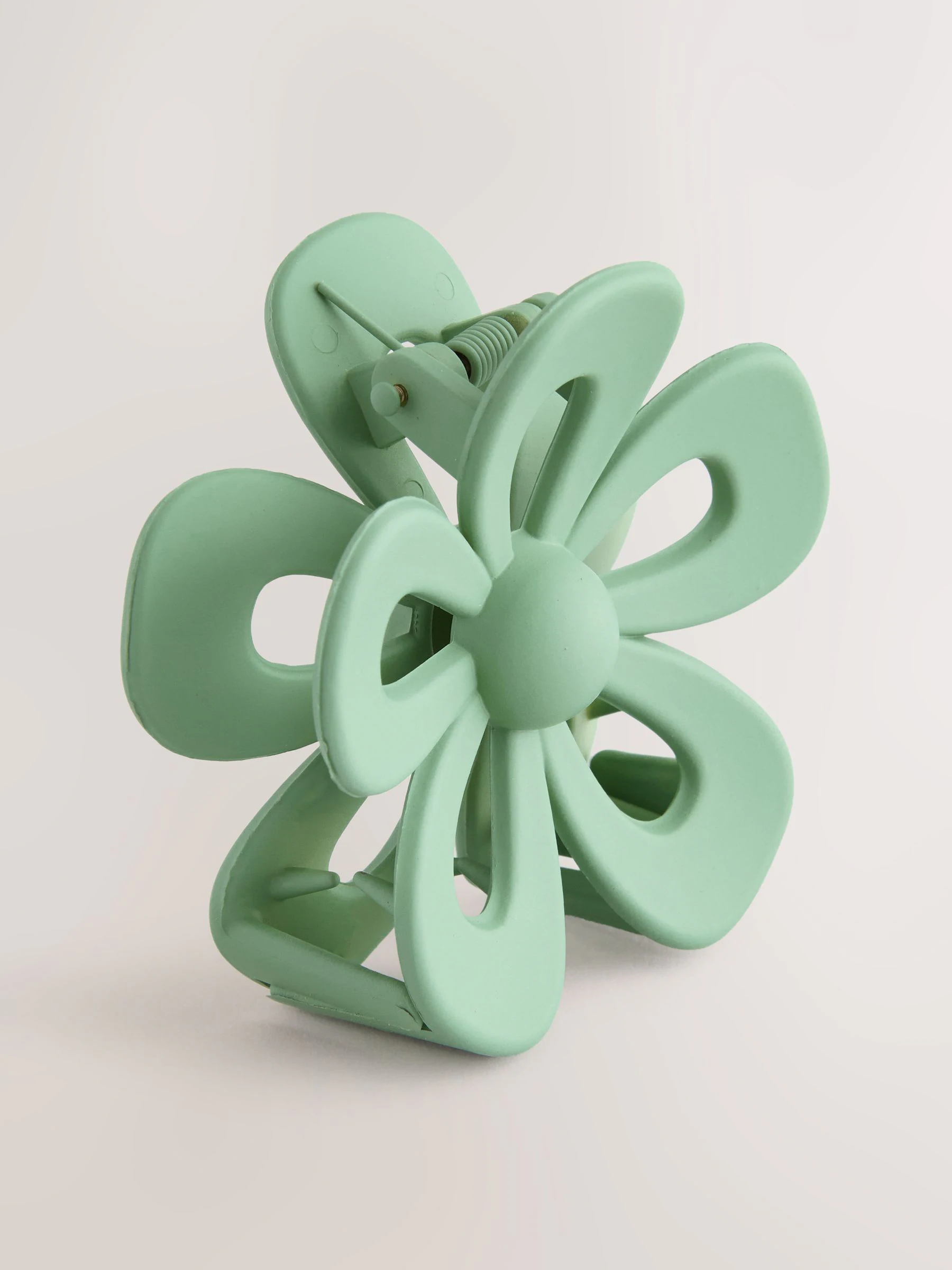 Groen - Matte Flower Hair Claw