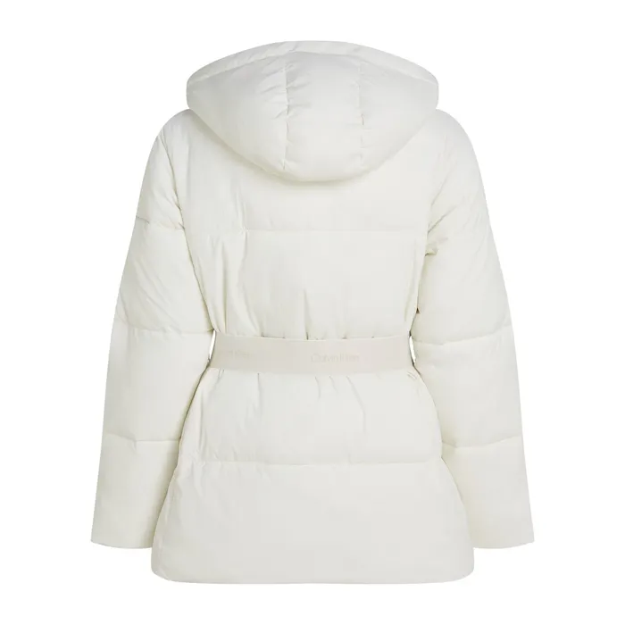Calvin Klein Logo Belt Puffer Winterjas Dames