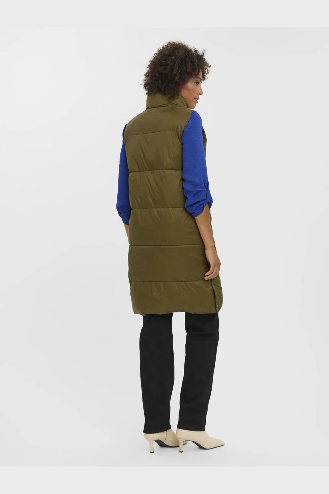 Vero Moda Vmuppsala 3-4 Waistcoat 4016360 dark olive