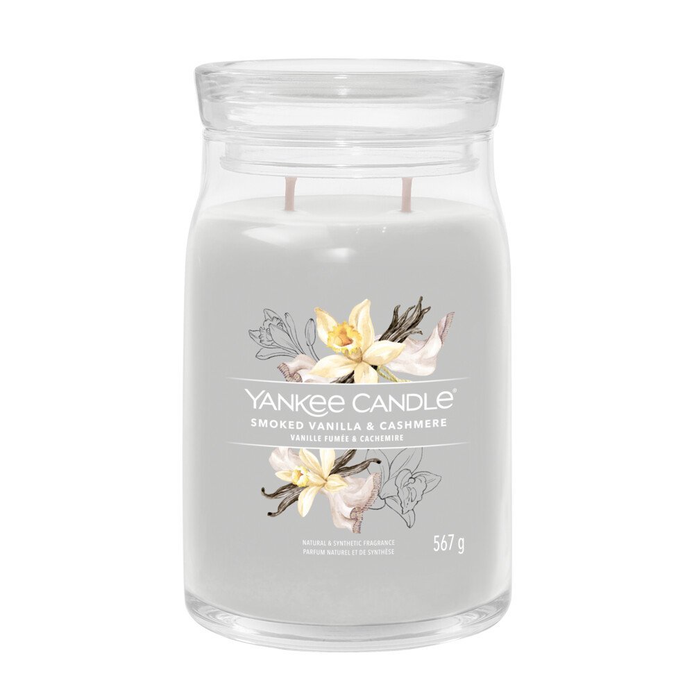 Yankee Candle Geurkaars Large Jar Smoked Vanilla & Cashmere Signature567 gr