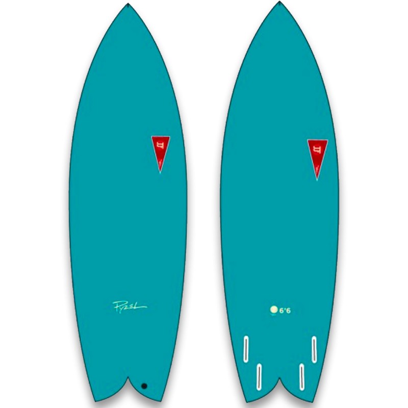 Planche de surf en mousse JJF by Pyzel AstroFish - Bleu - The Corner Shop