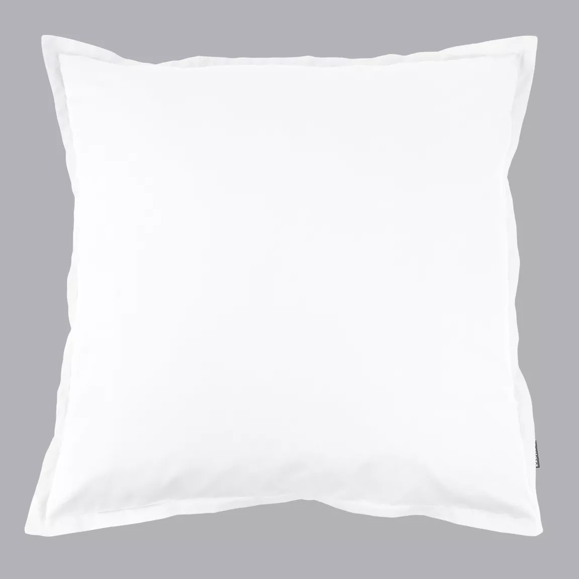 Taie d'oreiller carrée percale de coton (80 x 80 cm) Cali Blanche