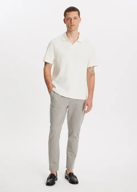 Johnny polo gebreid off-white (WIT.O)