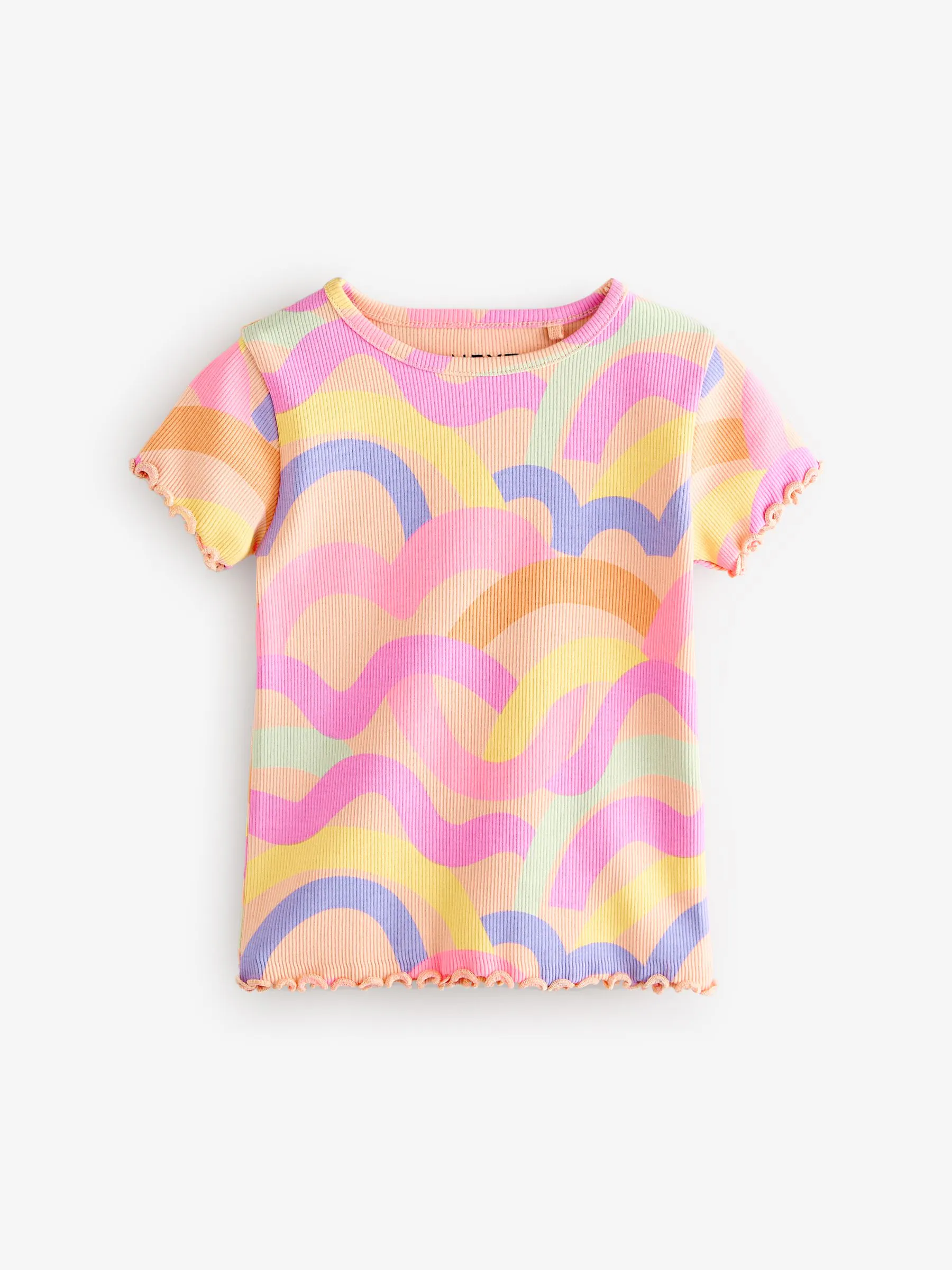 Regenboog - Set van 5 T-shirts met korte mouwen (3mnd-7jr)