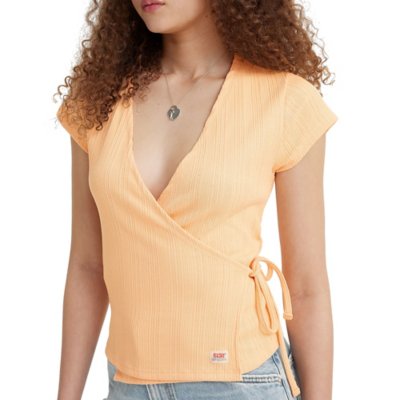 Tee-shirt à manches courtes femme Dry Goods Pointelle Wrap LEVIS