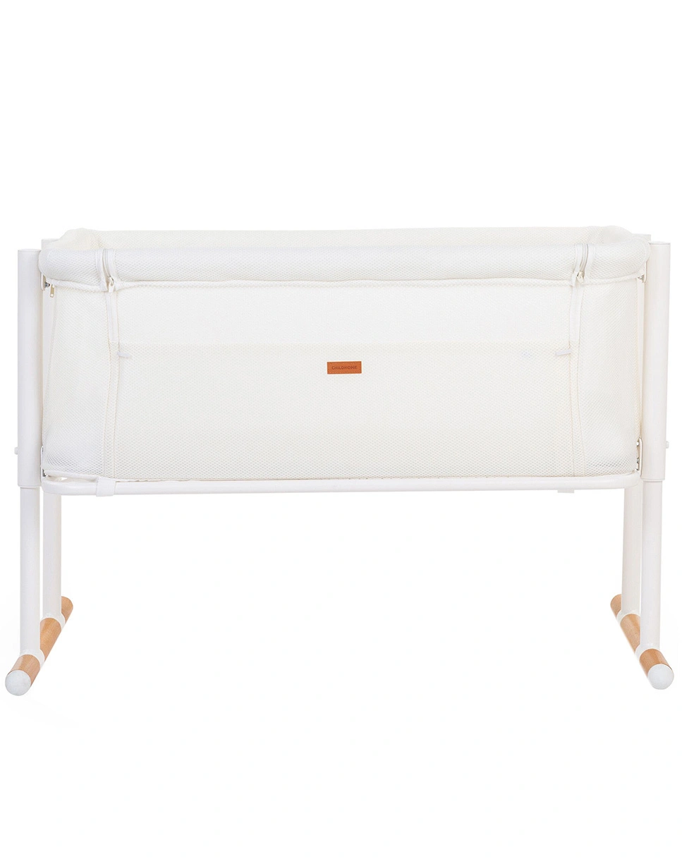 Beistellbett EVOLUX (97x64x85) in weiß/buche