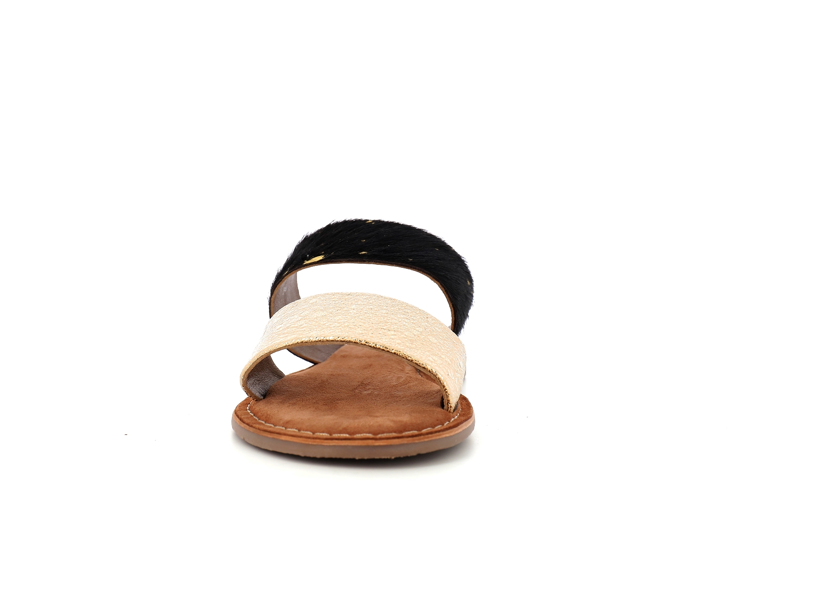 Metamorf ose-NABIME Cuir Noir Or