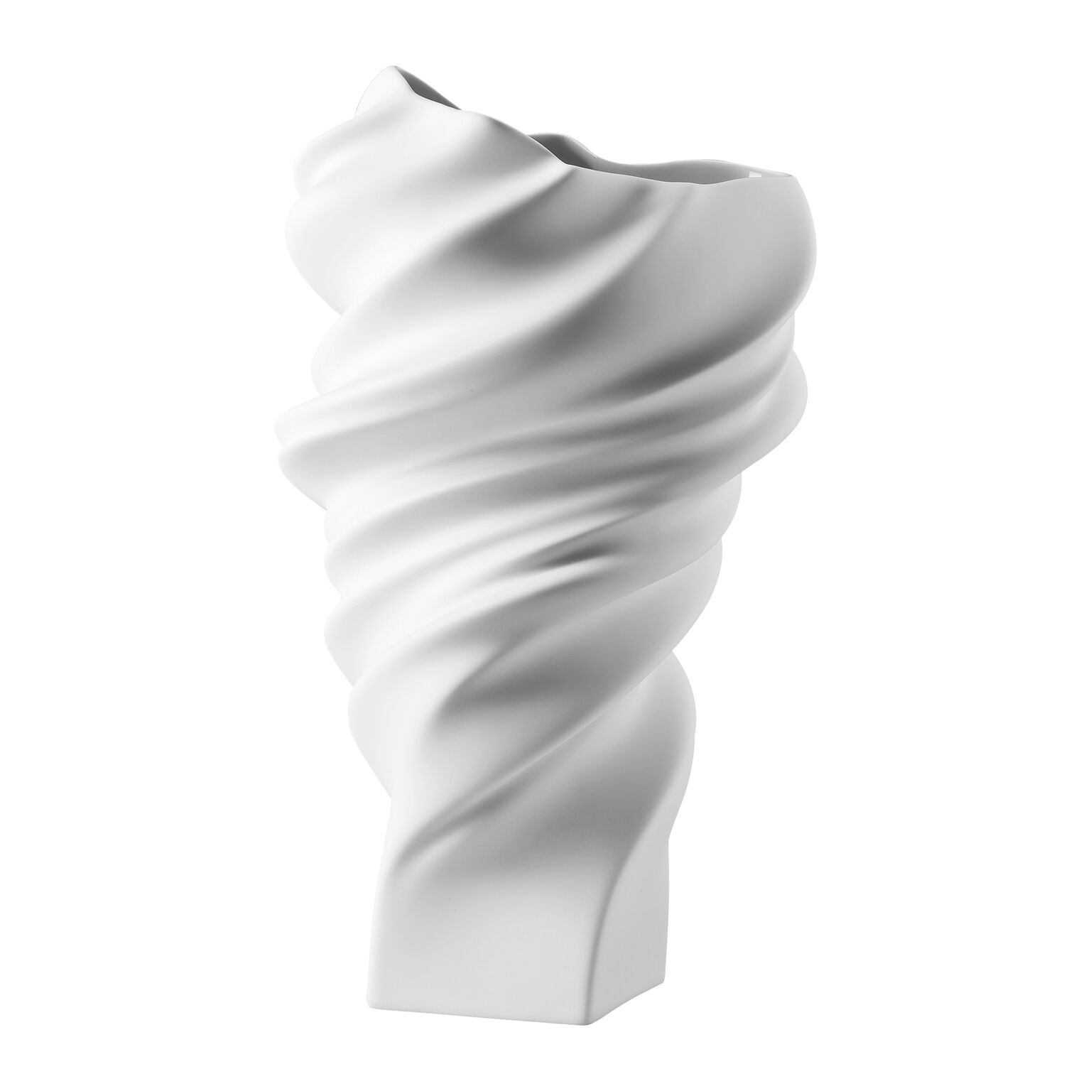 Squall Weiss matt Vase 32 cm