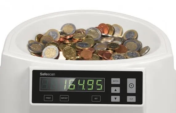 Mønttæller Safescan 1250 Basic - coin counter - Kun til Euro