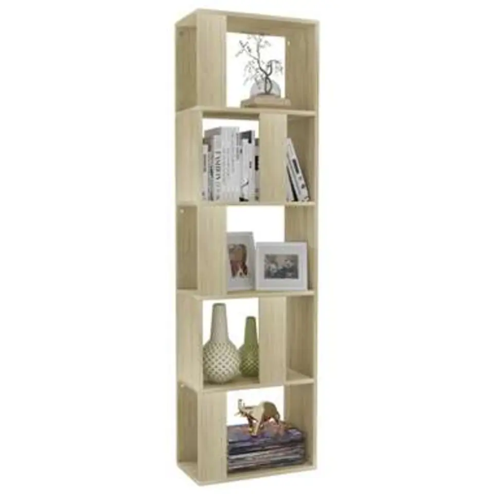 vidaXL - Boekenkast - Bruin - Bewerkt hout