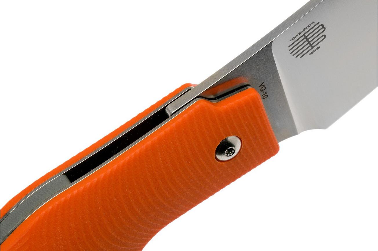 Amare Knives Folding Creator 202002 Orange zakmes, Tashi Bharucha design