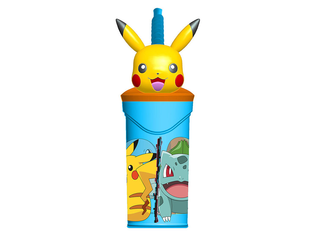 COPO PLÁSTICO POKÉMON 3D REUTILIZÁVEL 36CL